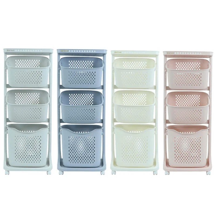 Kệ để đồ 3 tầng đa năng nhựa kích thước 44,5x34,5x44x5cm