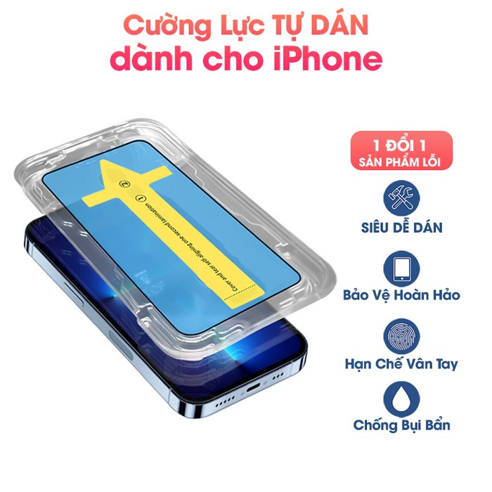 Kính cường lực Tự dán iphone