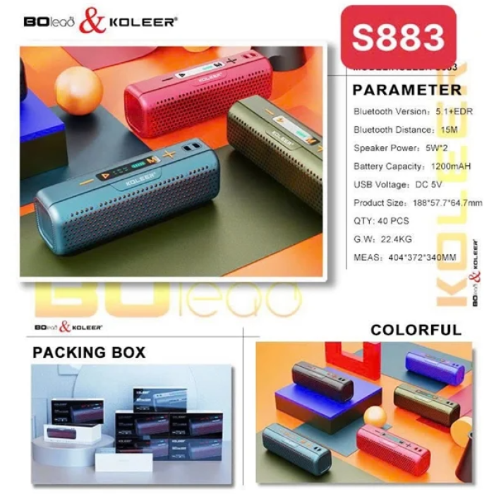 Loa bluetooth Koleer S883 ( T50 )