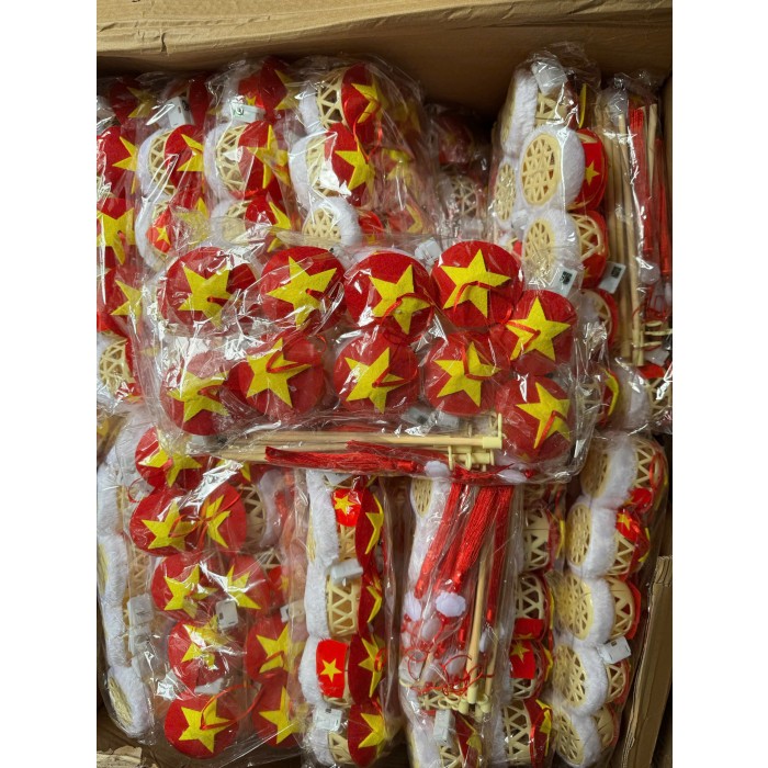 Lồng đèn trung thu mẫu ngôi sao vàng đỏ ( T600 )