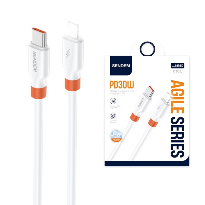 Cáp sạc SENDEM M91D TypeC ra Iphone
