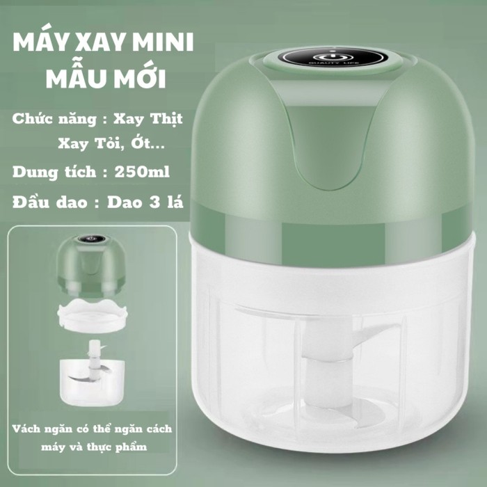 Máy xay mini Hộp Xanh