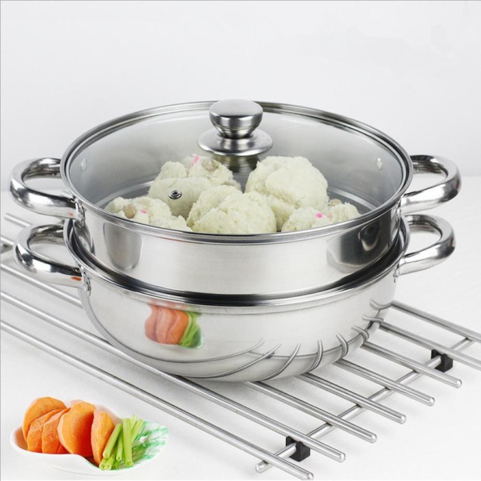 Nồi hấp 2 tầng inox Soup Steamer