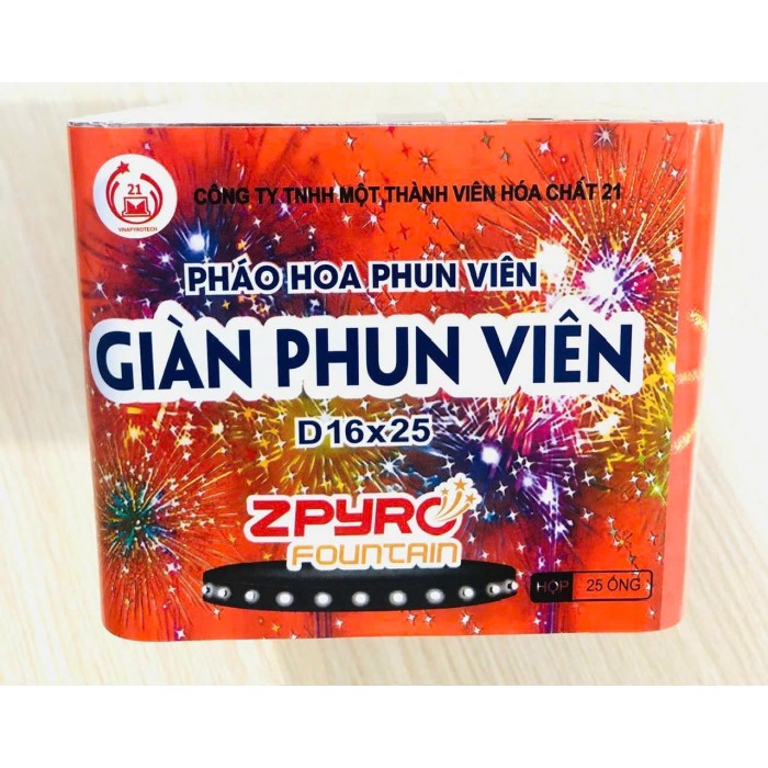 Pháo hoa giàn phun VIÊN 25 