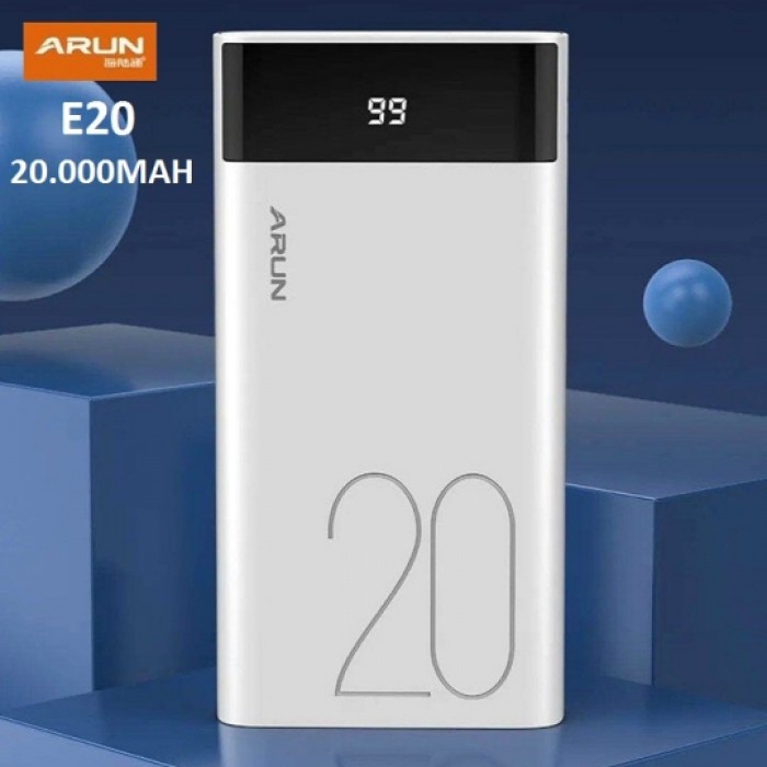 Pin dự phòng Arun 20000mAh có led E20