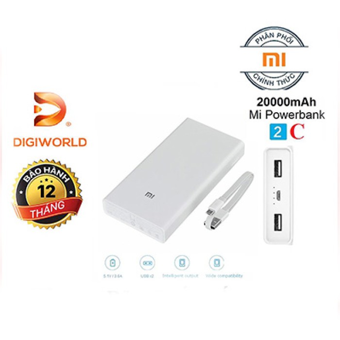 Pin Xiaomi Gen2C 20000mah - Chính Hãng