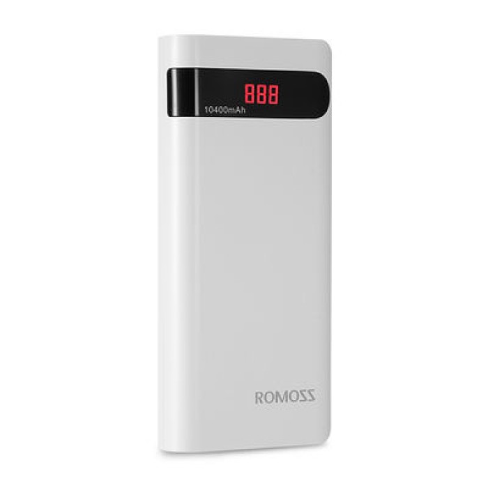 Pin Romoss 10000mAh Sense 4P LCD ĐEN - Chính Hãng