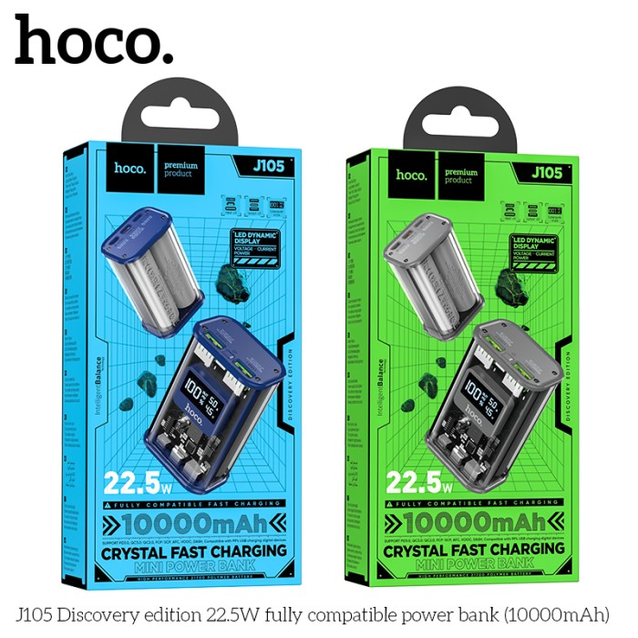 Pin dự phòng chính hãng 22.5w Hoco J105 10000mah