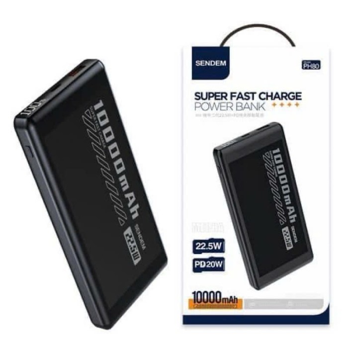 Pin dự phòng SENDEM PH80 10.000mah