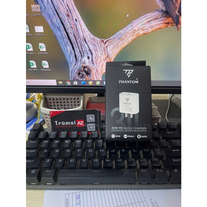 Cóc sạc 30w Phantom PT7 ( full vat )