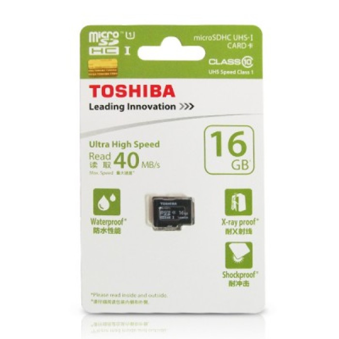 Thẻ nhớ 16Gb Toshiba 90Mb/s - Xanh