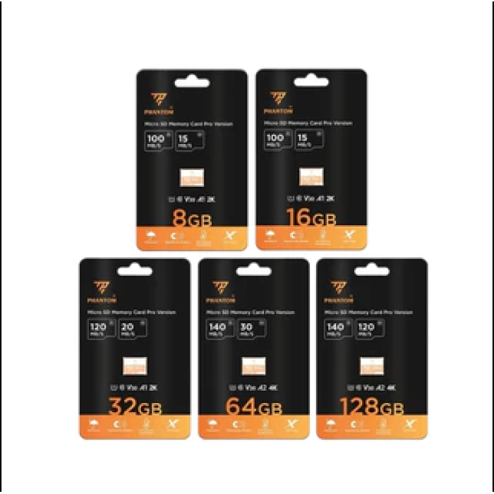 Thẻ nhớ PHANTOM  U1 A1 - 2K 8GB