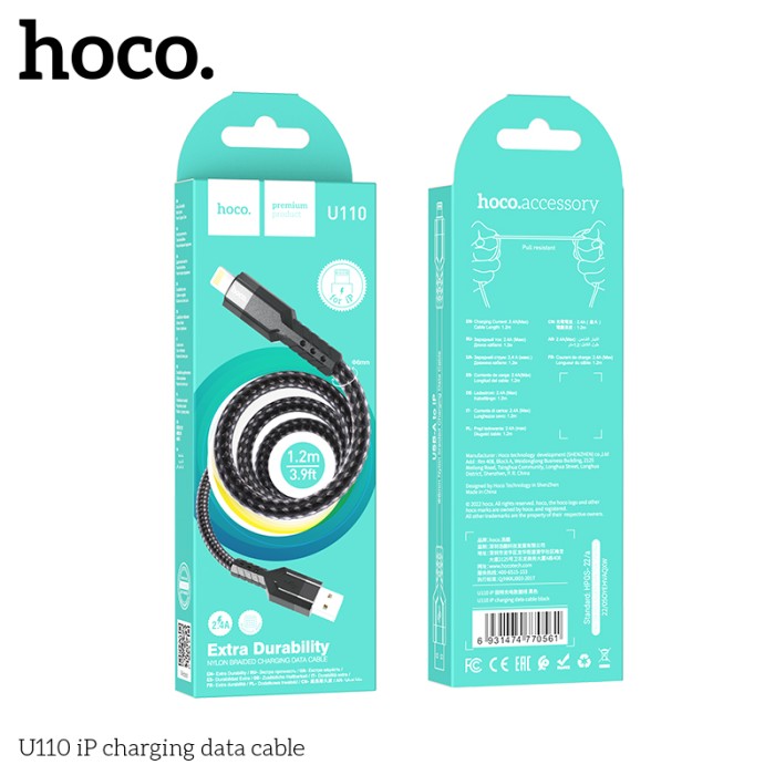 Cáp sạc Hoco U110 cổng Iphone