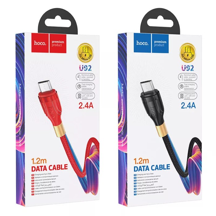 Cáp sạc 1m Hoco U92 Samsung Micro USB