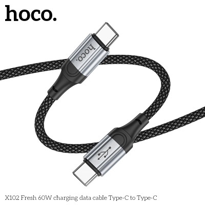 Cáp sạc Hoco X102 cổng typec ra typec 60w